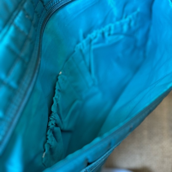 Lug Turquoise Quilted Tote Bag - Picture 2 of 11